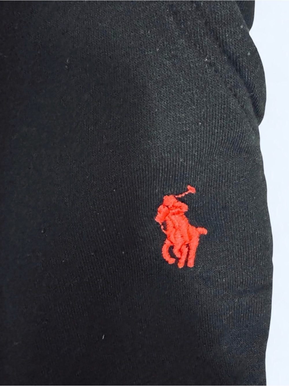 Ralph Lauren Black joggerswith Red Polo Logo